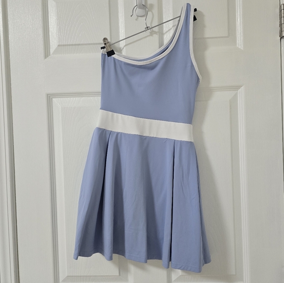 Slazenger Blue Obe Shoulder Mini Tennis Dress Size 4 - Picture 8 of 11